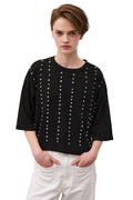 T-shirt con strass